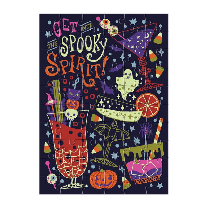 Get into the Spooky Spirit Greeting Card 60 Piece Jigsaw Puzzle Galison - for just $7.99! 