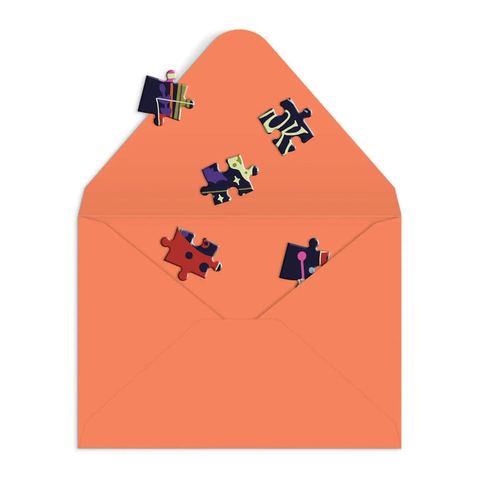 Get into the Spooky Spirit Greeting Card 60 Piece Jigsaw Puzzle Galison - for just $7.99! 