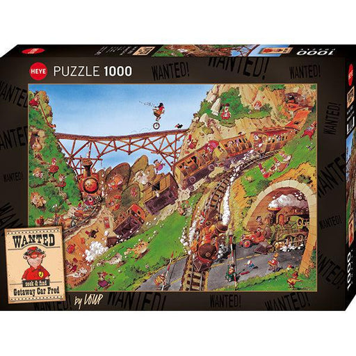 Getaway Car Fred Wanted Seek & Find 1000 Piece Jigsaw Puzzle Heye - for just $29.99! 