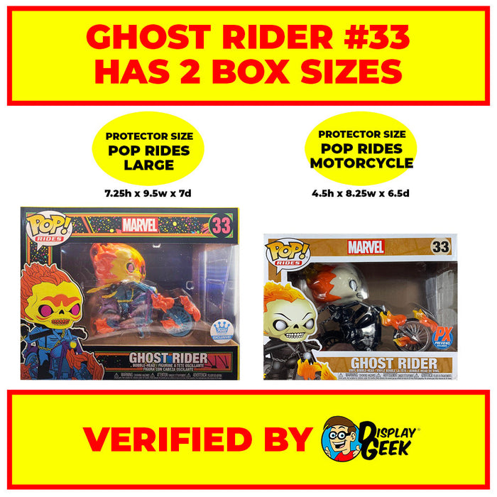 Pop Protector for Ghost Rider Blacklight #33 Funko Pop Rides - for just $14.99! 