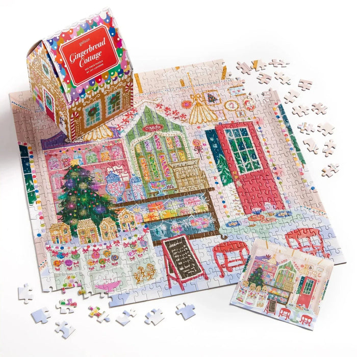 Gingerbread Cottage 500 Piece Jigsaw Puzzle Galison - for just $19.99! 