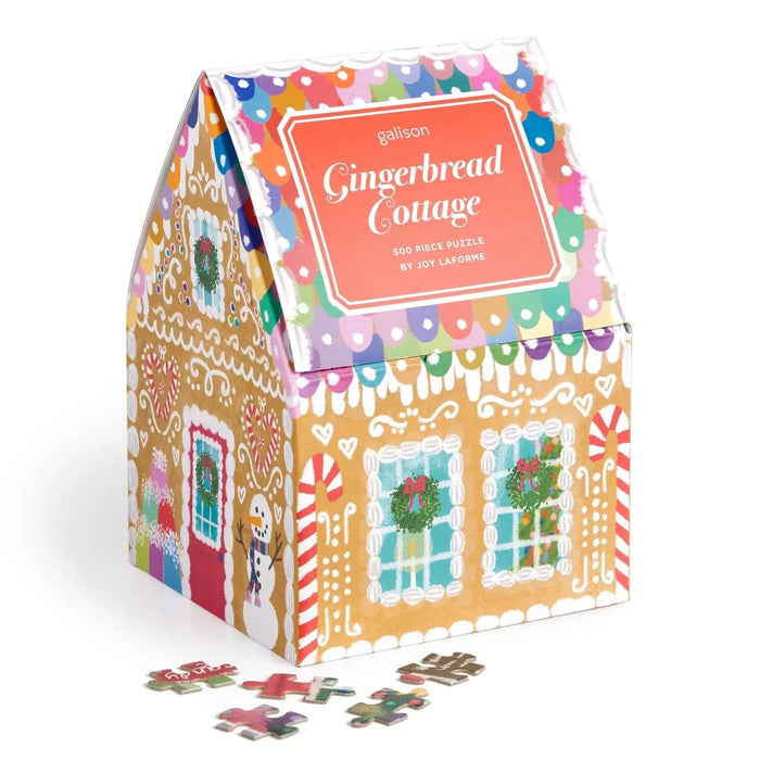 Gingerbread Cottage 500 Piece Jigsaw Puzzle Galison - for just $19.99! 