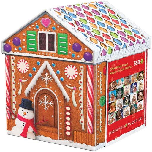 Gingerbread House 550 Piece Jigsaw Puzzle in Tin Eurographics - for just $23.99! 
