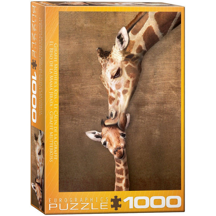 Giraffe Mother's Kiss 1000 Piece Jigsaw Puzzle Eurographics - for just $19.99! 
