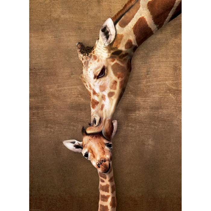 Giraffe Mother's Kiss 500 Piece Jigsaw Puzzle Eurographics - for just $17.99! 