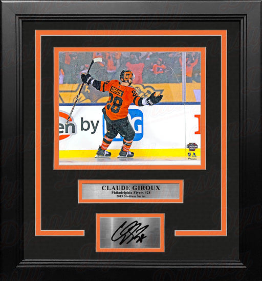 Claude Giroux 2019 Stadium Series Philadelphia Flyers 8" x 10" Framed Hockey Photo with Engraved Autograph - for just $79.99! 