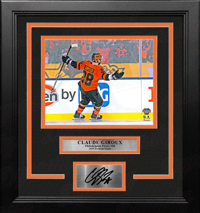 Claude Giroux 2019 Stadium Series Philadelphia Flyers 8" x 10" Framed Hockey Photo with Engraved Autograph - for just $79.99! 