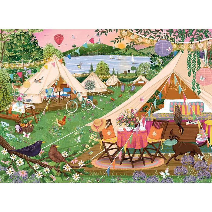 Glamping 500 Piece Jigsaw Puzzle Cobble Hill - for just $17.99! 