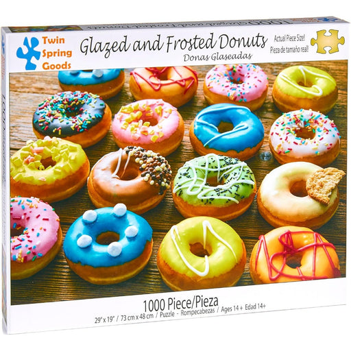 Glazed & Frosted Donuts 1000 Piece Jigsaw Puzzle Twin Spring - for just $19.99! 