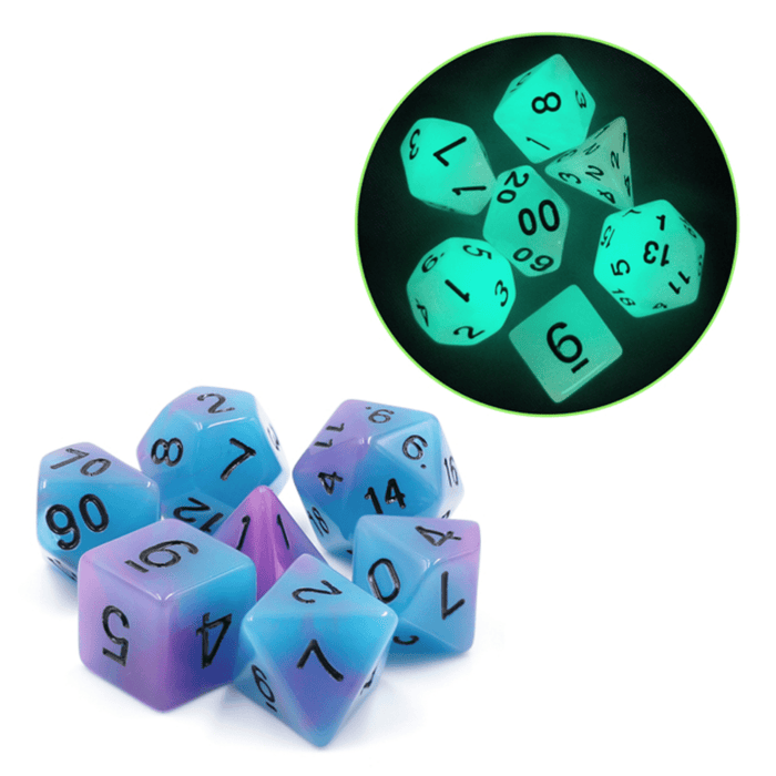 Glow in the Dark Supernova RPG Dice Set - for just $9.99! 
