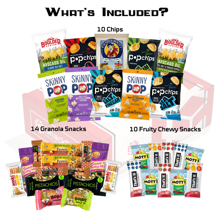 GLUTEN FREE Care Package for College Students, Military and More. Chips, Popcorn, and granola Bars. (34 Snacks) - for just $46.99! 