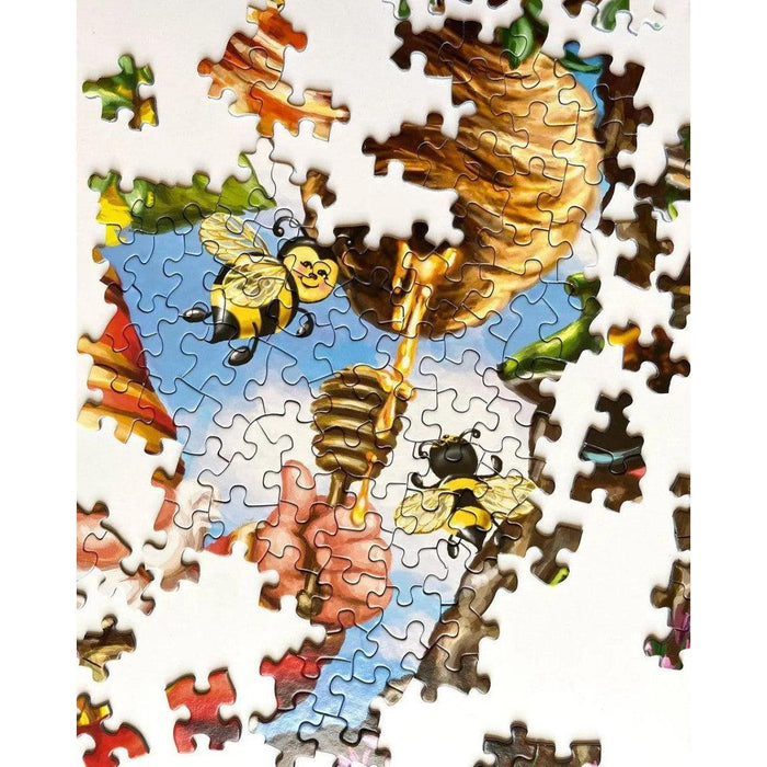 Gnome Worries Bee Happy 500 Piece Jigsaw Puzzle Springbok - for just $17.99! 
