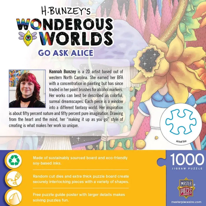 Go Ask Alice Wonderous Worlds 1000 Piece Jigsaw Puzzle MasterPieces - for just $17.99! 