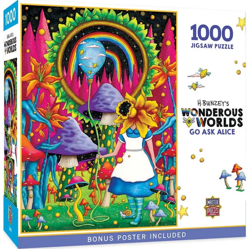 Go Ask Alice Wonderous Worlds 1000 Piece Jigsaw Puzzle MasterPieces - for just $17.99! 