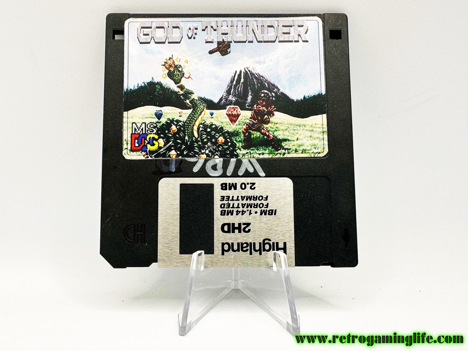 God of Thunder DOS Floppy Reproduction Video Game Disk - for just $9.99! 
