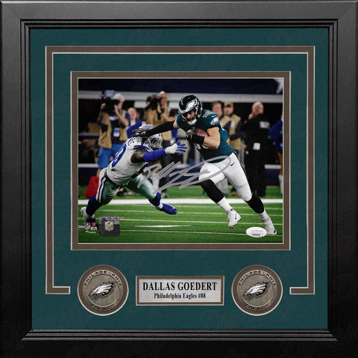 Dallas Goedert v. Cowboys Philadelphia Eagles Autographed 8" x 10" Framed Football Photo - for just $149.99! 