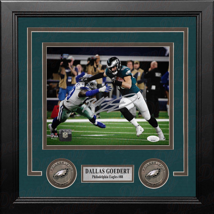 Dallas Goedert v. Cowboys Philadelphia Eagles Autographed 8" x 10" Framed Football Photo - for just $149.99! 
