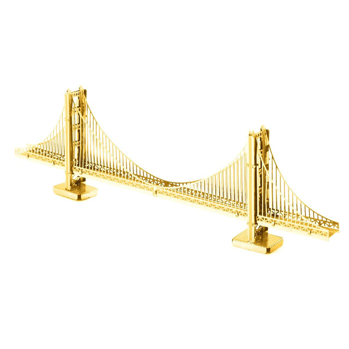 Gold Golden Gate Bridge 3D Steel Model Kit Metal Earth - for just $5.99! 