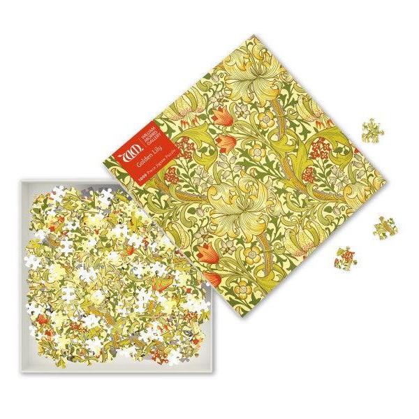 Golden Lily by William Morris 1000 Piece Jigsaw Puzzle Flame Tree - for just $19.99! 