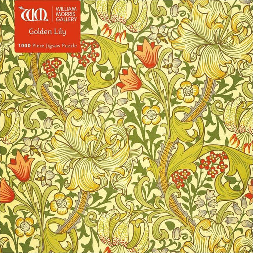 Golden Lily by William Morris 1000 Piece Jigsaw Puzzle Flame Tree - for just $19.99! 