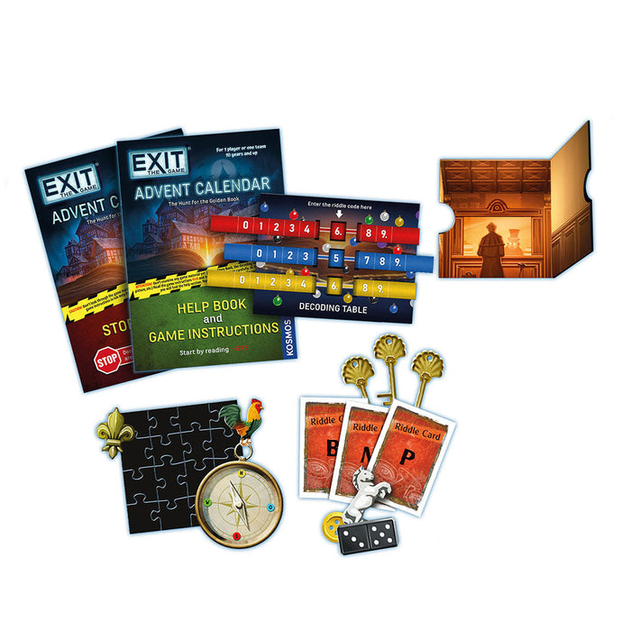 EXIT: Advent Calendar - The Hunt for the Golden Book - for just $49.95! 
