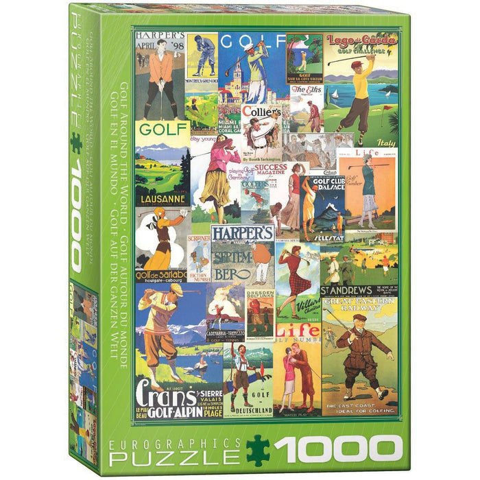 Golf Around the World 1000 Piece Jigsaw Puzzle Eurographics - for just $21.99! 