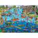 Gone Fishing Doodle Town 1000 Piece Jigsaw Puzzle Cobble Hill - for just $19.99! 