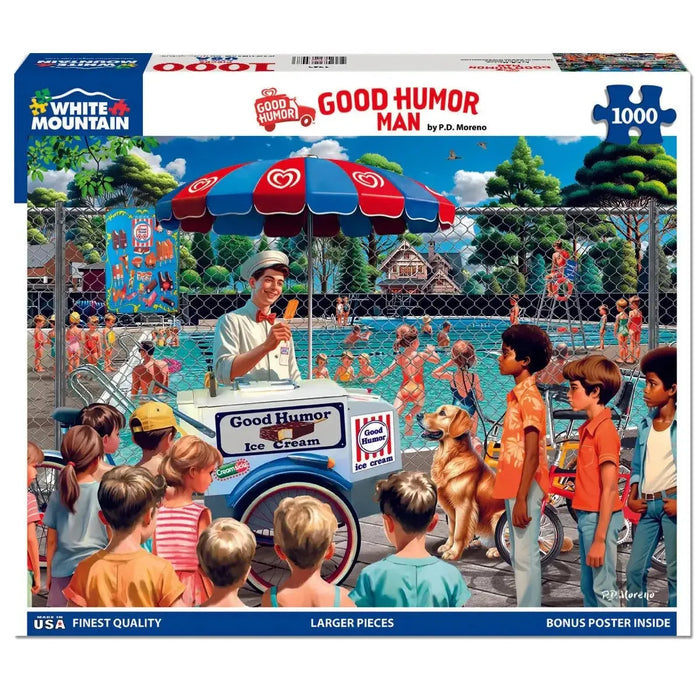 Good Humor Man 1000 Piece Jigsaw Puzzle White Mountain - for just $19.99! 