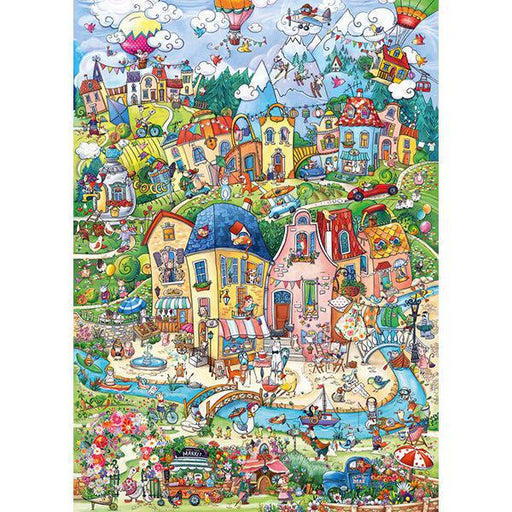 Good Morning! Happytown 1000 Piece Jigsaw Puzzle Heye - for just $29.99! 