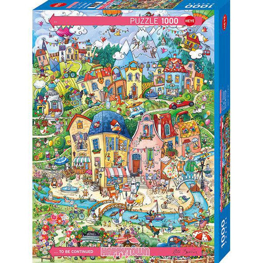 Good Morning! Happytown 1000 Piece Jigsaw Puzzle Heye - for just $29.99! 