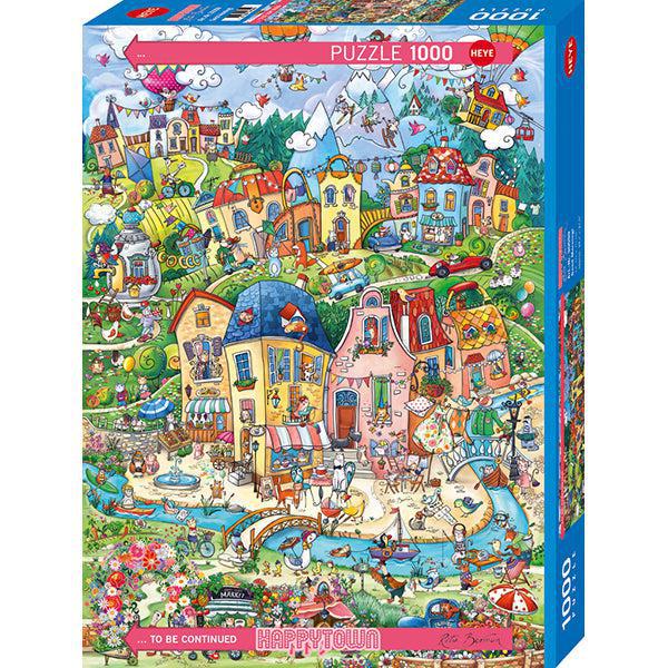 Good Morning! Happytown 1000 Piece Jigsaw Puzzle Heye - for just $29.99! 