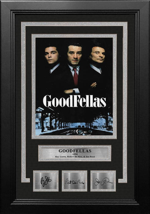 Goodfellas 8" x 10" Framed Photo with Engraved Autograph (Ray Liotta, Robert De Niro, Joe Pesci) - for just $79.99! 