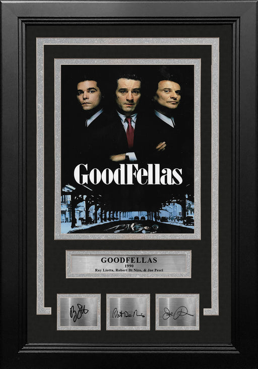 Goodfellas 8" x 10" Framed Photo with Engraved Autograph (Ray Liotta, Robert De Niro, Joe Pesci) - for just $79.99! 