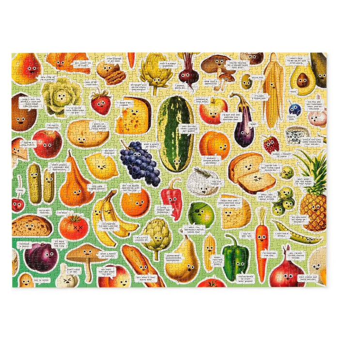 Googly Food 1000 Piece Jigsaw Puzzle (+Googly Eyes) Brass Monkey - for just $19.99! 