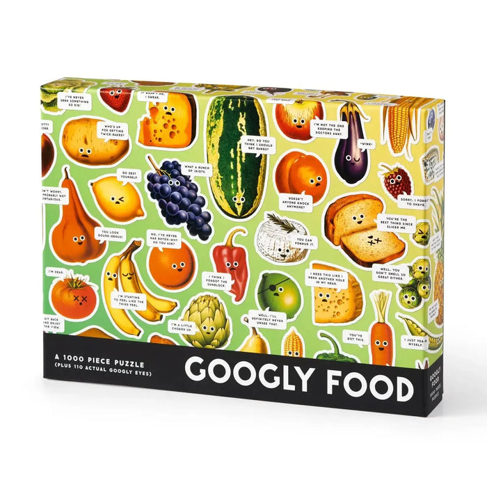 Googly Food 1000 Piece Jigsaw Puzzle (+Googly Eyes) Brass Monkey - for just $19.99! 