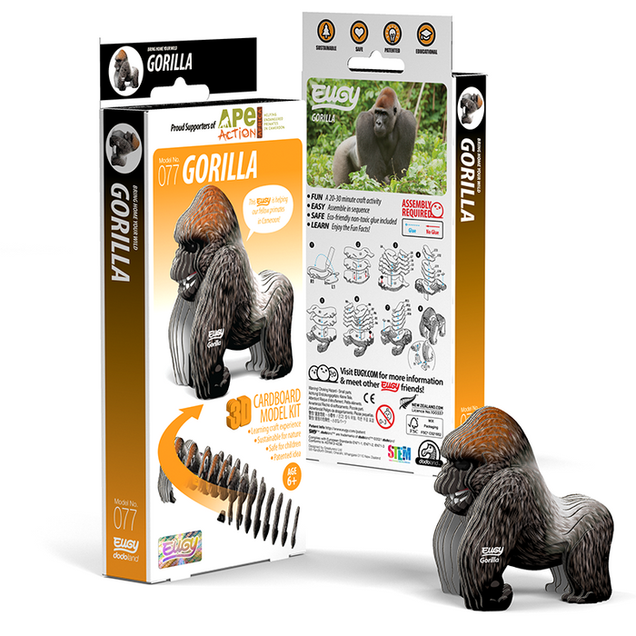 Gorilla 3D Cardboard Model Kit Eugy - for just $11.99! 
