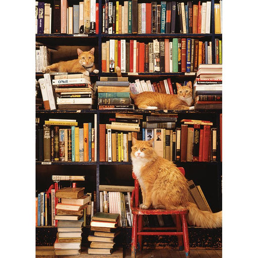 Gotham Bookstore Cats 500 Piece Jigsaw Puzzle Cobble Hill - for just $17.99! 