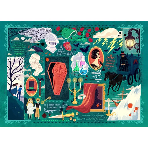 Gothic Novels 1000 Piece Jigsaw Puzzle Gibsons - for just $24.99! 