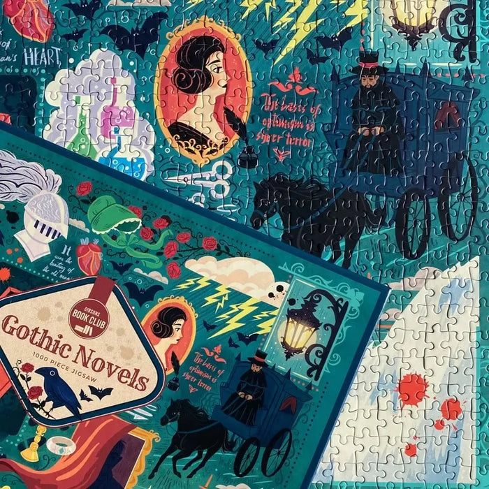 Gothic Novels 1000 Piece Jigsaw Puzzle Gibsons - for just $24.99! 