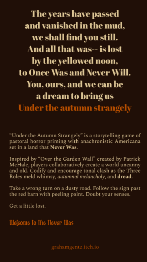 Under the Autumn Strangely - for just $19.99! 