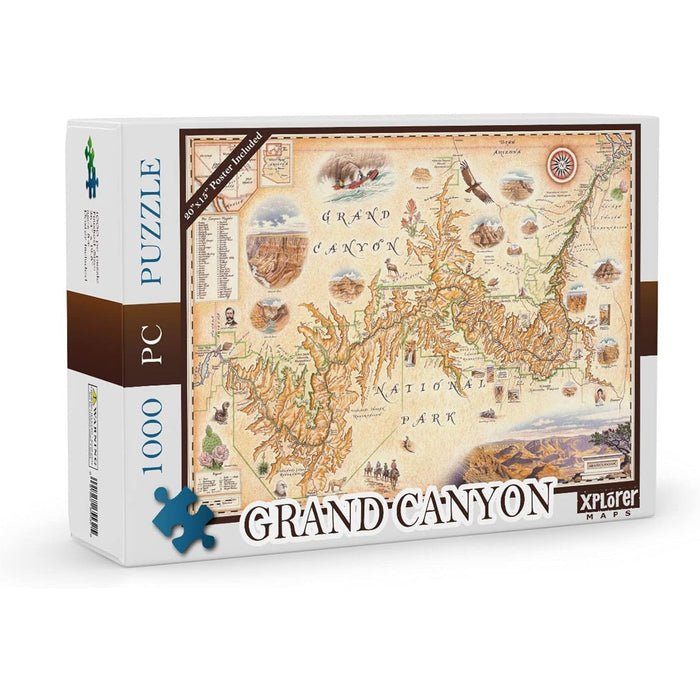 Grand Canyon National Park 1000 Piece Jigsaw Puzzle Xplorer Maps - for just $24.99! 