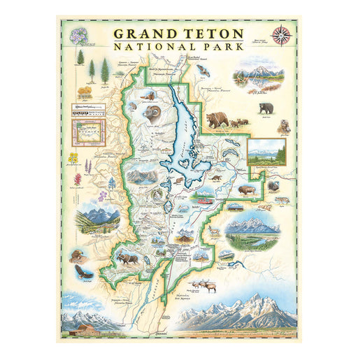 Grand Teton National Park 1000 Piece Jigsaw Puzzle Xplorer Maps - for just $24.99! 