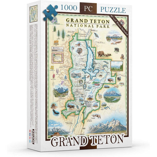 Grand Teton National Park 1000 Piece Jigsaw Puzzle Xplorer Maps - for just $24.99! 