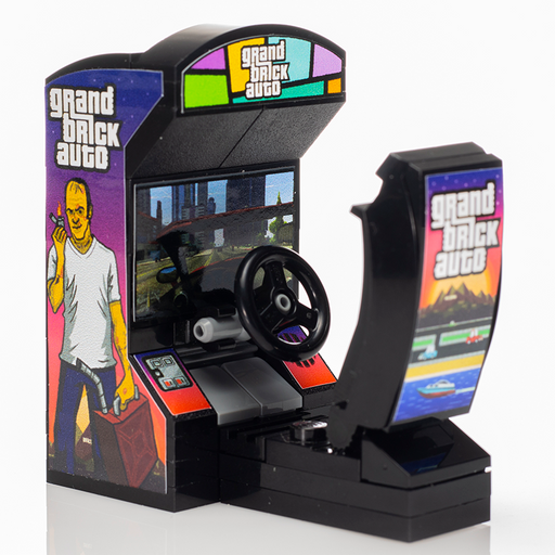 Grand Brick Auto Arcade Racing Game made using LEGO parts (LEGO) - Premium Custom LEGO Kit - Just $19.99! Shop now at Retro Gaming of Denver
