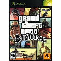 Front cover view of Grand Theft Auto San Andreas - Xbox