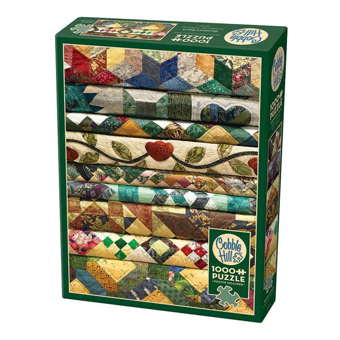Grandma's Quilts 1000 Piece Jigsaw Puzzle Cobble Hill - for just $19.99! 