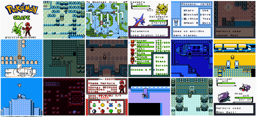 Pokemon Grape GBC Video Game Cartridge Gameboy Color ROM Hack - for just $16.99! 