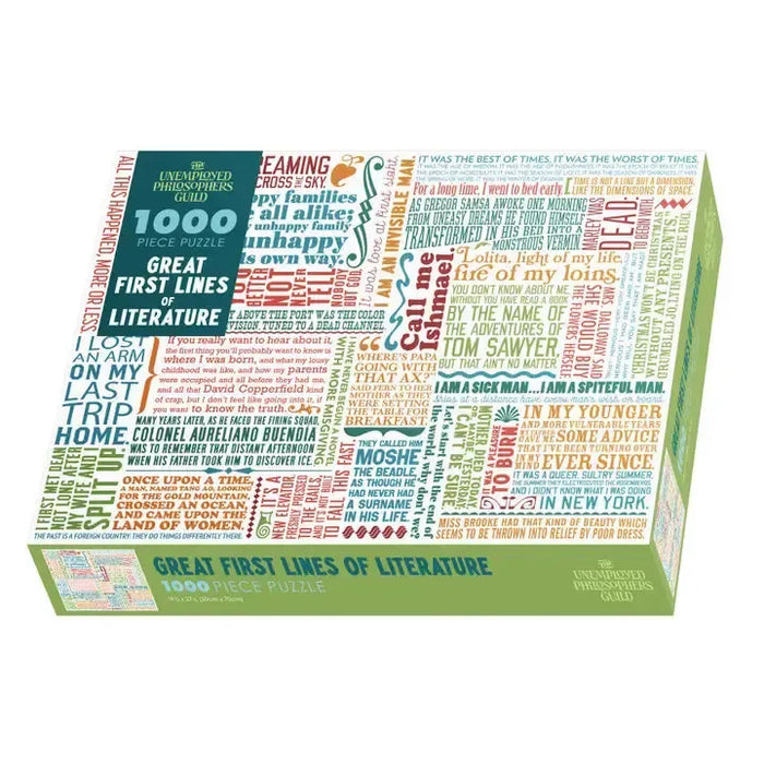 Great First Lines of Literature 1000 Piece Jigsaw Puzzle UPG - for just $21.99! 