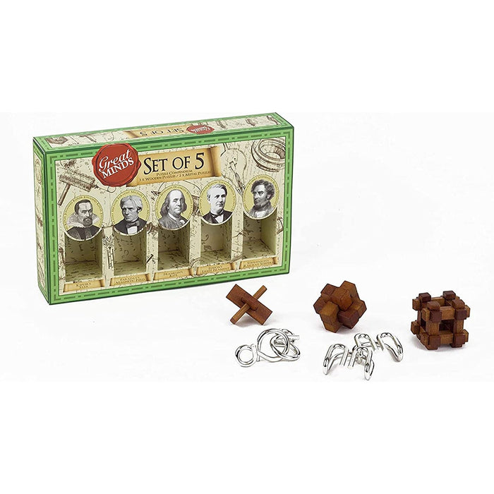 Great Minds Set of 5 3D Puzzles Professor Puzzle - for just $14.99! 