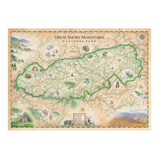 Great Smoky Mountains National Park 1000 Piece Jigsaw Puzzle Xplorer Maps - for just $24.99! 